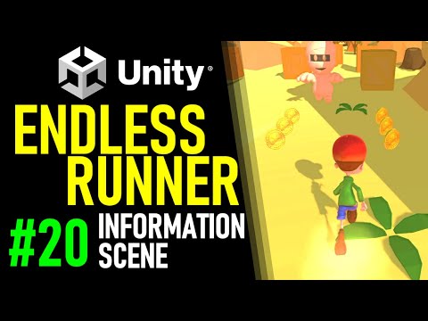 HOW TO MAKE AN ENDLESS RUNNER IN UNITY - TUTORIAL 20 - HOW TO MAKE AN INFO LOADING SCENE IN UNITY