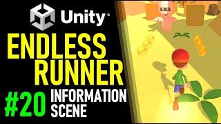 HOW TO MAKE AN ENDLESS RUNNER IN UNITY - TUTORIAL 20 - HOW TO MAKE AN INFO LOADING SCENE IN UNITY