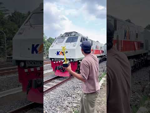 Mainin mainan Palang Pintu Sampai Di Klaksonin masinis #palangpintukeretaapi