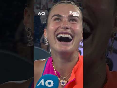 Aryna Sabalenka's HILARIOUS interview about her 'pricey' diamond watch ๐คฃ๐ #AusOpen #AO26 #Sabalenka