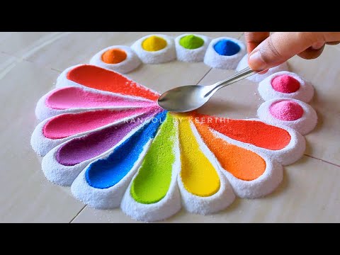 Simple rangoli for hanuman jayanthi rangoli l rangoli for sri rama navami l designs l रंगोली डिजाइन