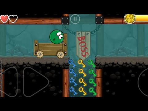 Red Ball 4 Caves Vs Hills with Green Ball and Golden Ball