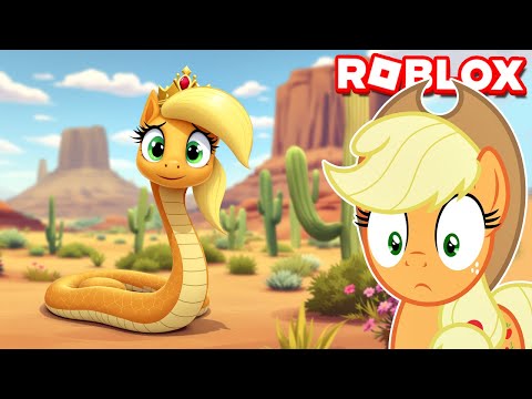APPLEJACK VIROU UMA COBRA RAINHA no ROBLOX #LuliRarity