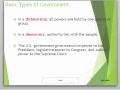 Government Theories and Powers