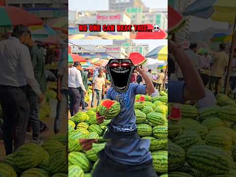 No One Can Beat This..☠️ #viralshorts #watermelon #trollface