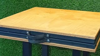 САМЫЙ ПРОСТОЙ ТУРИСТИЧЕСКИЙ СТОЛ ИЗ ПРОФИЛЬНОЙ ТРУБЫ 20/20 И ФАНЕРЫ. СДЕЛАЙ САМ