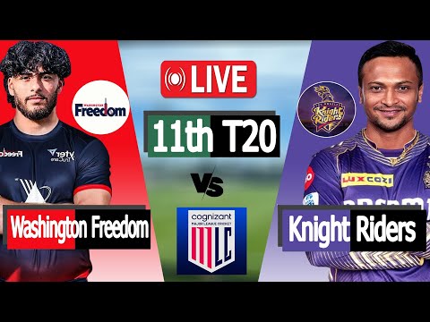 Major League Cricket live | Live cricket match today | Washington Freedom vs Knight Riders score