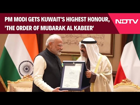 PM Modi In Kuwait | PM Modi Gets Kuwait's Highest Honour 'The Order Of Mubarak Al Kabeer'