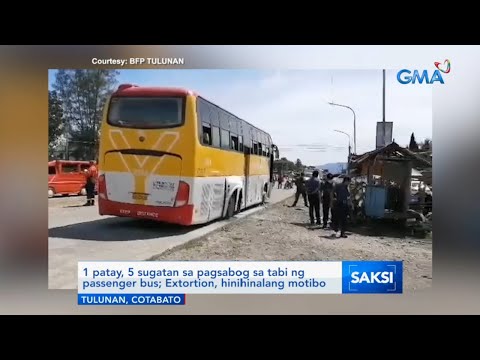 1 Patay 5 Sugatan Sa Pagsabog Sa Tabi Ng Passenger Bus Sa Cotabato