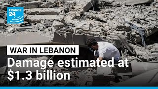 YouTube video thumbnail: Lebanon War Damage Estimated at $1.3 Billion, but Who Will Foot the Bill? 