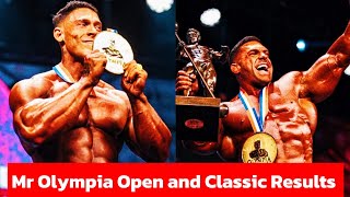 Mr Olympia 2025 Open and Classic Physique Results 
