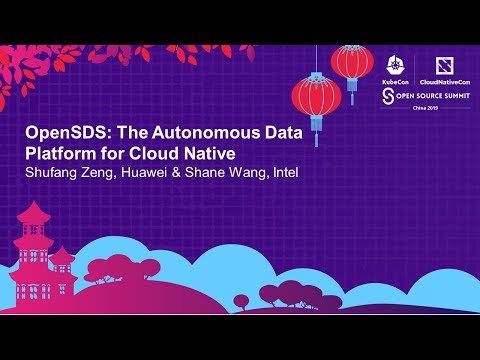 OpenSDS: The Autonomous Data Platform for Cloud Native