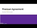 Understanding Pronouns and Antecedents