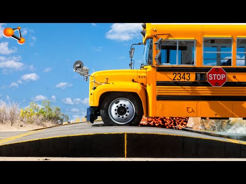 Cars vs Speed Bumps #4 - BeamNG drive