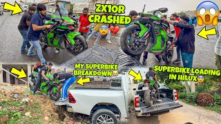 My Superbike BreakDown🥹💔 | Zx10r Crashed From Hilux😨?? || 5th Contestant of our GiveAway Selected