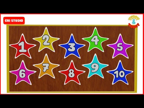 Numbers for Kids | Shapes Name | Toddler Learning Video | 123 go | Kindergarten | Square | Star