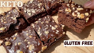 BROWNIES FERRERO ROCHER [ KETO ] Sin Harinas, Sin Gluten, Sin Azúcar y SALUDABLES