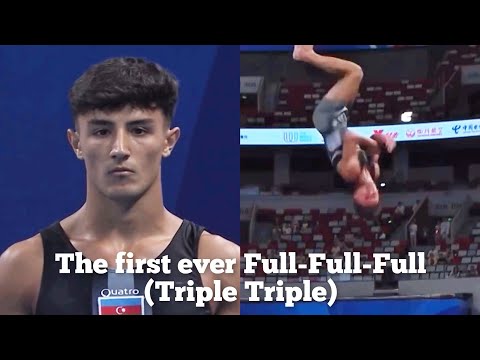 Azerbaijani gymnast competes the first EVER Triple Triple in Tumbling 🤯🥈- Chengdu World Games 2025