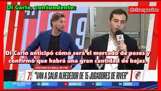 Di Carlo, contundente: “Se van a ir 15 jugadores de River, ya lo decidimos”