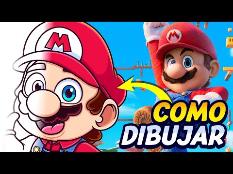 Como dibujar a Super MARIO BROS de LA PELICULA - AngelDrawin