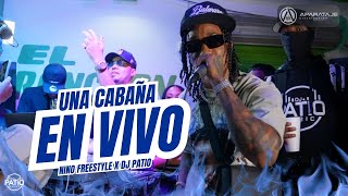 NINO FREESTYLE FT DJ PATIO - UNA CABAÑA + TIRADERA EN VIVO 🚨 #lkfilms #bani 