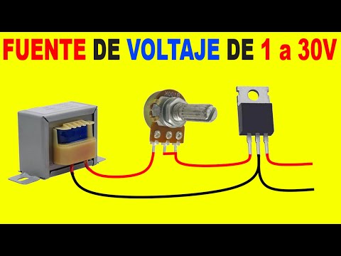 Como Hacer Una Fuente de Voltaje Variable de 1v a 30v!