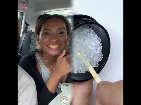 Yellow teeth prank on sister😬 #couple #couplegoals #girlfriend #boyfriend #funny #sister #prank