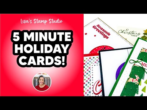 5 Minute Holiday Cards Made Easy!