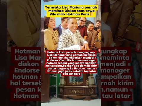 Lisa Mariana ternyata pernah minta Diskon kepada Hotman Paris‼️#shorts