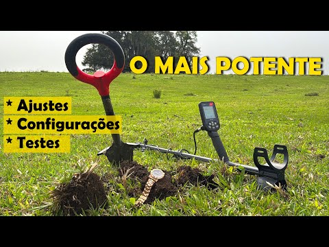 O MELHOR DETECTOR DE METAIS 2024 , Para pesquisa de Ouro, prata, joias, tesouros, reliquias