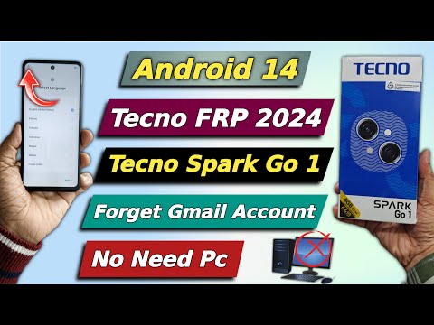 Android 14 - All Tecno Frp Bypass 2024 | Tecno Spark Go 1 Google Account Bypass | No Need Pc