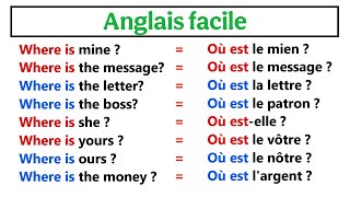Phrases simples pour apprendre l'anglais facilement |✪✪easy sentences to learn french 🌿