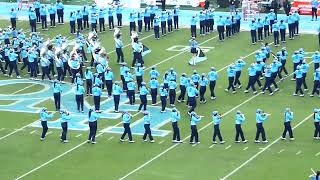 Playing in the rain the #UNC band
