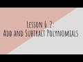 Adding and Subtracting Polynomials Explained