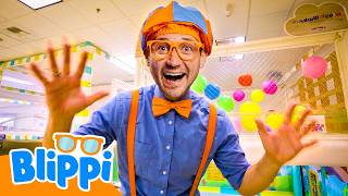 Blippi skacze jak króliczek na sali zabaw! 🐰 | Blippi po polsku | Nauka i zabawa dla dzieci