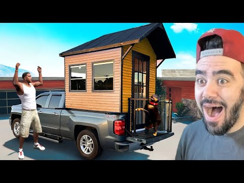 FRANKLIN ARABA EVE TAŞINIYOR ARABADA YAŞAYACAK - GTA 5 MODS