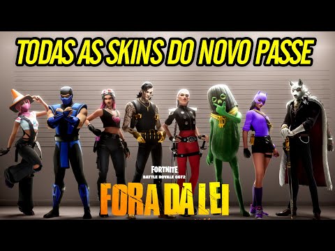 SUB-ZERO NO NOVO PASSE + TODAS AS SKINS - Fortnite Temporada 2 Capítulo 6