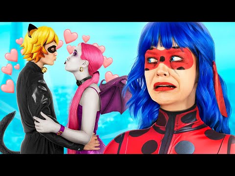 ¡Vampiro le robó el novio a Ladybug! Estudio de tatuajes Vampírico para superhéroes