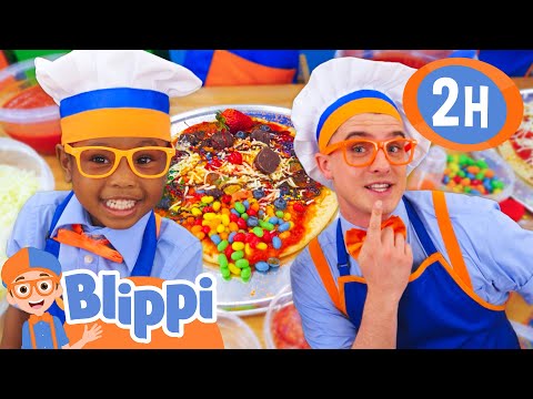 Crazy Pizza Challenge! Blippi in Chef Mode🍕 | BEST OF BLIPPI TOYS | Educational Videos for Kids