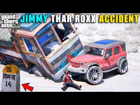 दोबारा फिर वही नुक़सान !! 😞 THAR ROXX CRAZY ACCIDENT | GTA V GAMEPLAY | GTA 5