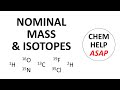 Mass Spectrometry and Molecular Weights