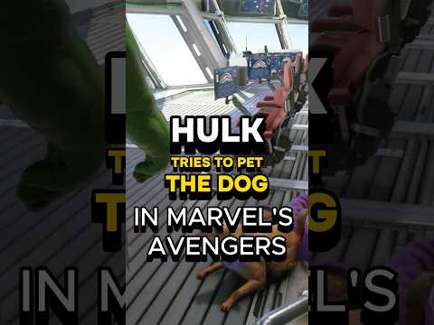 What happens if Hulk tries to pet the dog in Marvel's Avengers? #avengers #marvelavengers #hulk