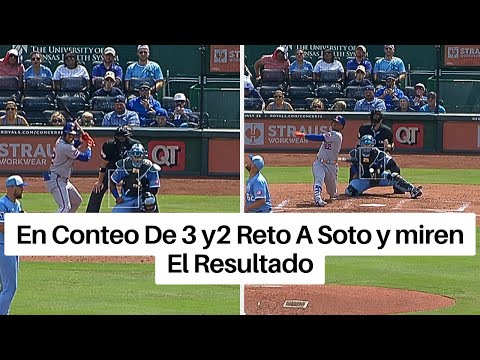 Desafían a Juan Soto En Cuenta de 3 y 2 Y Respondió! Con Brutal Jonron!