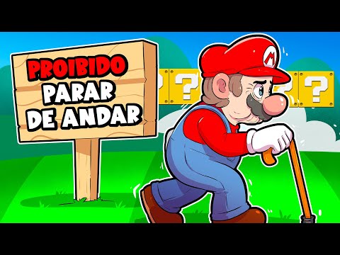 MARIO WORLD, mas se parar de andar VOCÊ MORRE!