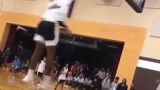Lebron james jr bronny in game dunk
