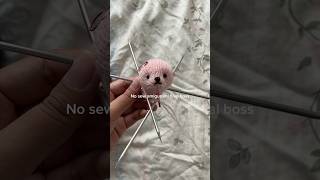 No-sew knit doll 🫶🧶 #knitting #craft #fiberart