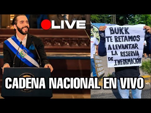 BUKELE LANZA CADENA NACIONAL Y DA ANUNCIO