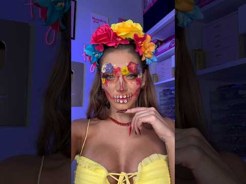 Catrina de Flores paso a paso ๐ #tutorial #maquillaje