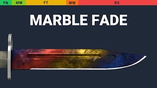 Bayonet Marble Fade Wear Preview