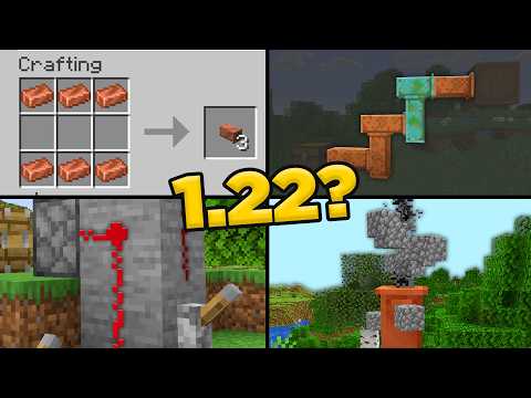 REDSTONE VERTICAL e TUBOS DE COBRE NO MINECRAFT 1.22?